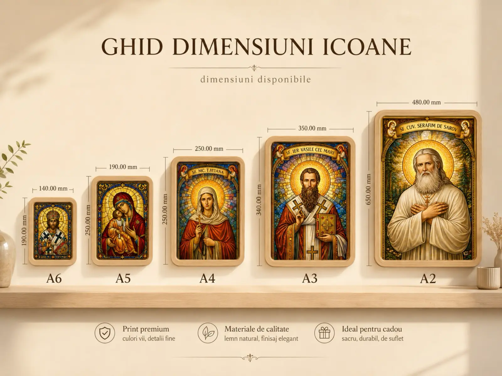 Informatii pentru alegerea dimensiunii