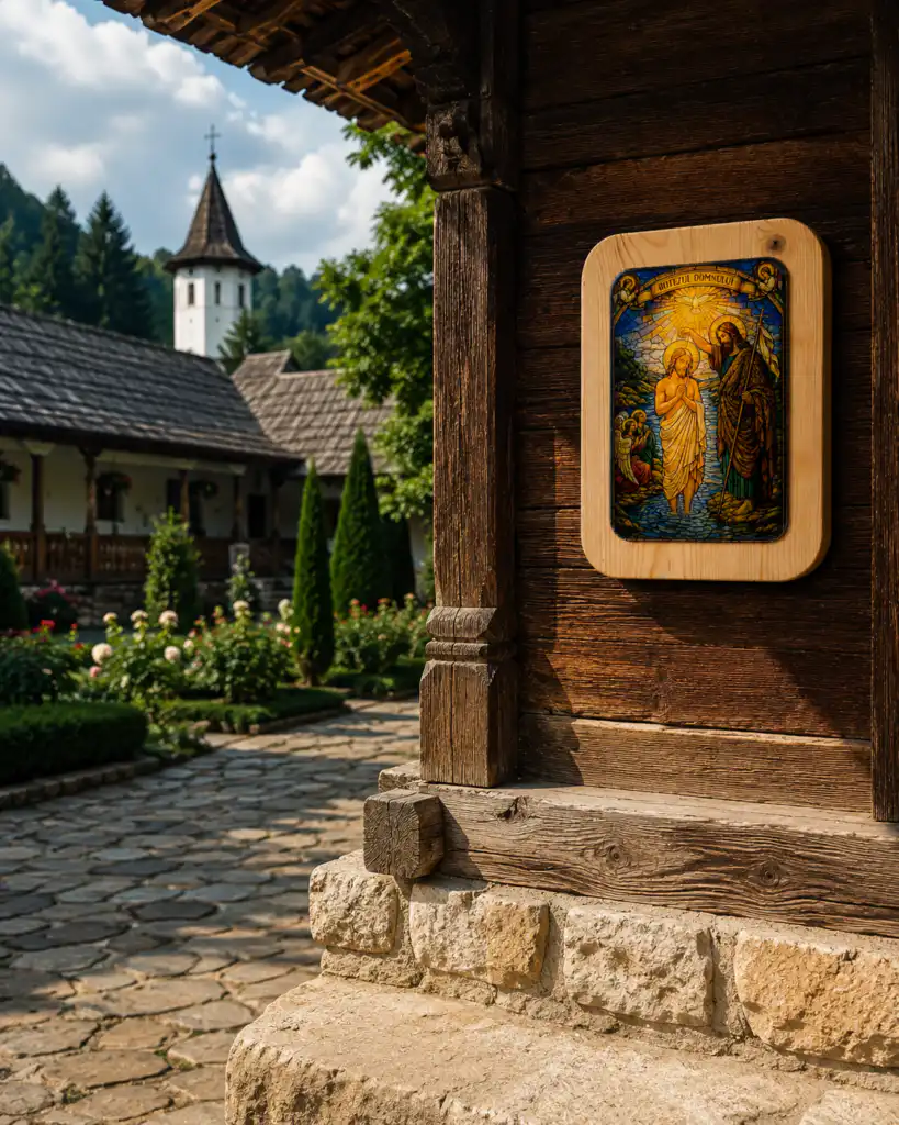Atelierul Pangar și icoane luminoase lucrate manual