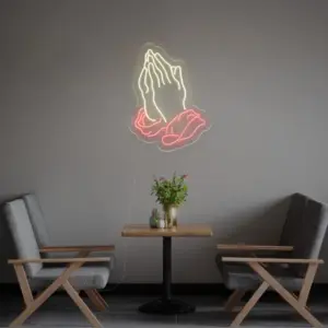 Rugăciune – Semn Luminos LED Neon cu Telecomandă