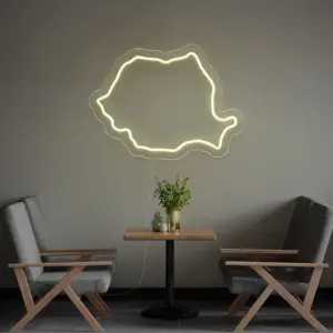 Hartă – Semn Luminos LED Neon cu Telecomandă