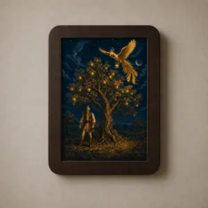 Tablou Pasărea de aur Luminat – vedere de zi