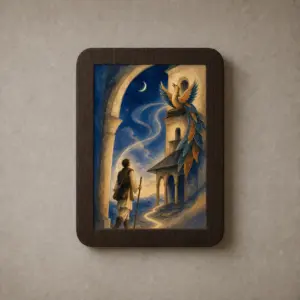 Tablou Pasărea Măiastră – vedere de zi, Povești românești în lumină